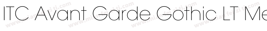 ITC Avant Garde Gothic LT Medium字体转换